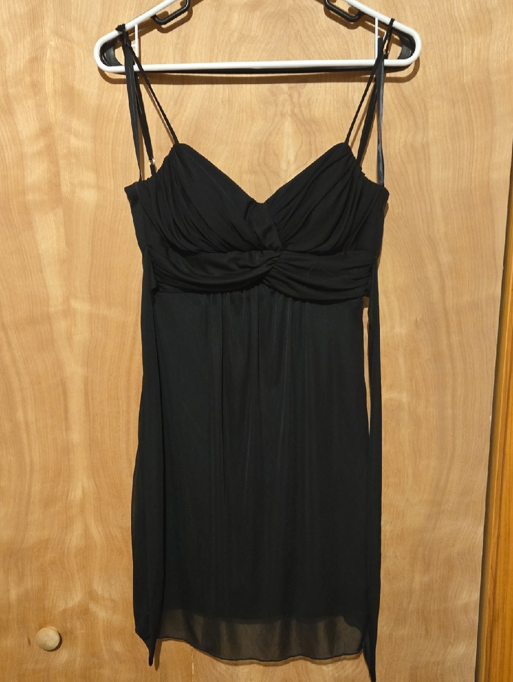 Morgan 4 Ever Black Spaghetti Strap Dress